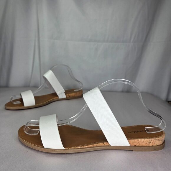Style & Co. Shoes - Style & Co Elliee Flat Cushioned Sandals White, Size: 11 M